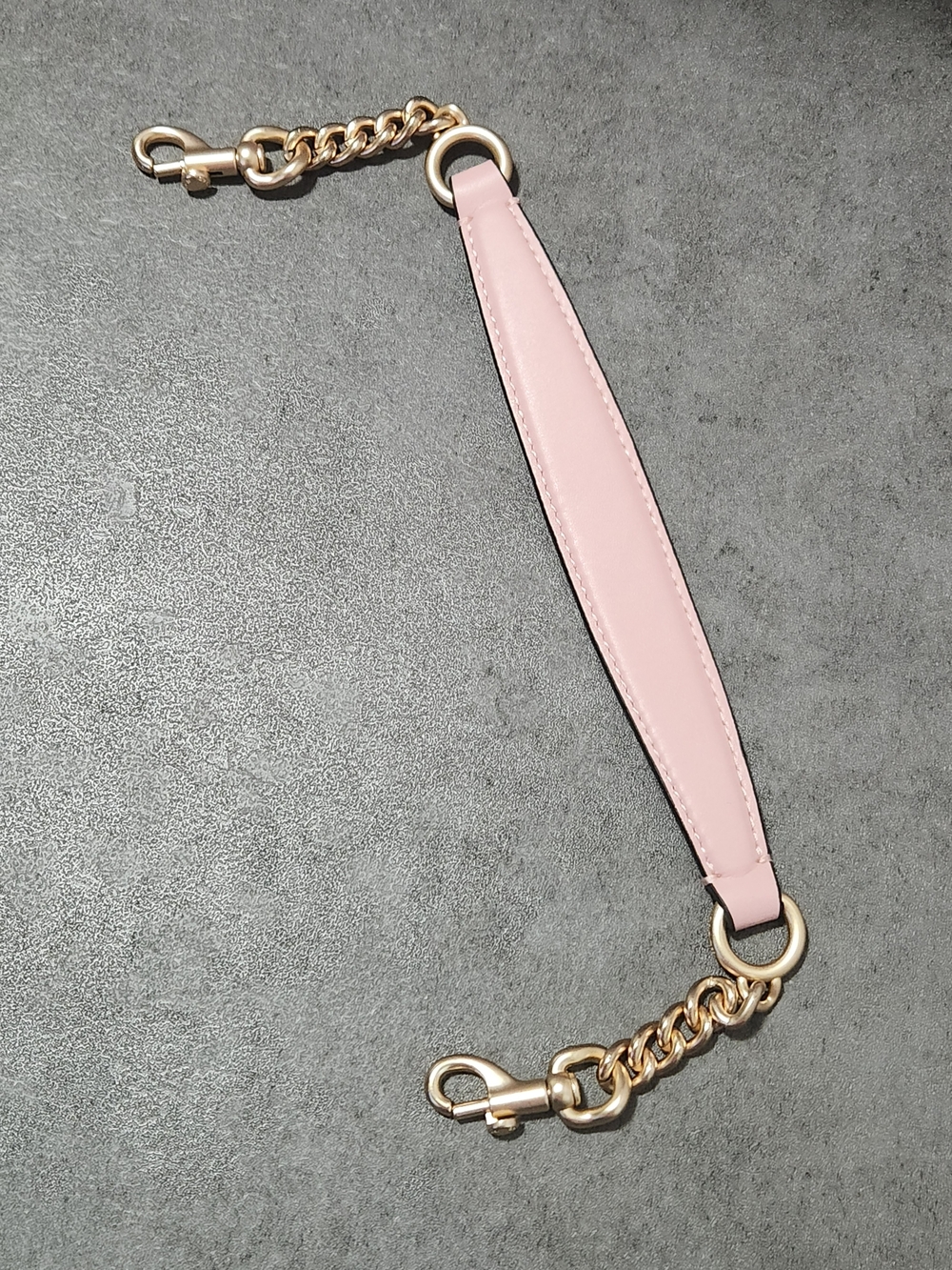 Coach Replacement Powder Pink Leather & Gold-tone Chain Handbag Shoulder Straps